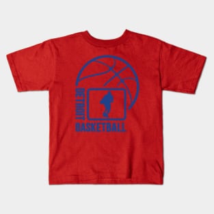 Detroit Basketball 01 Kids T-Shirt
